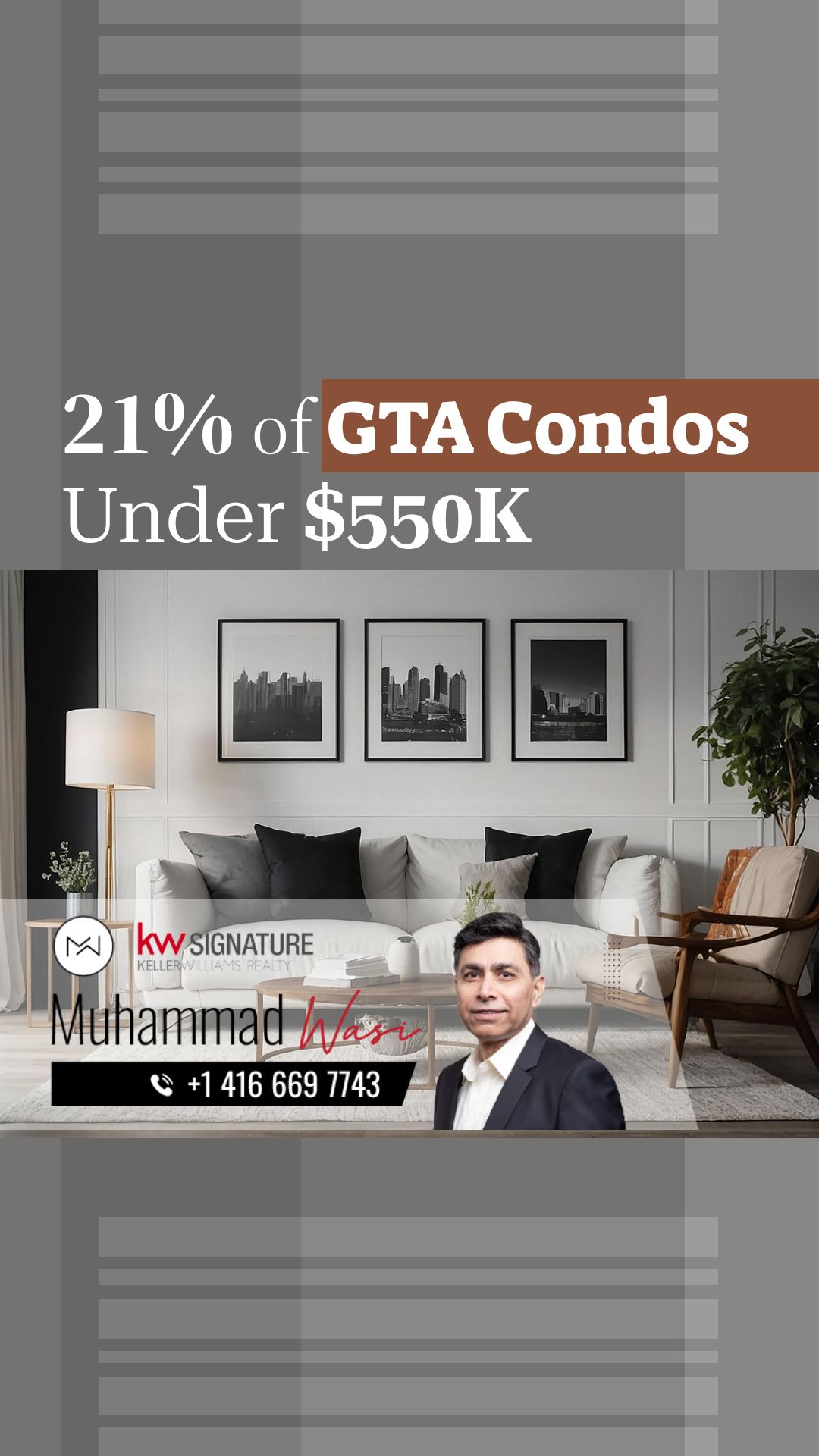 21% of GTA Condos Priced Under $550K in H1 2024