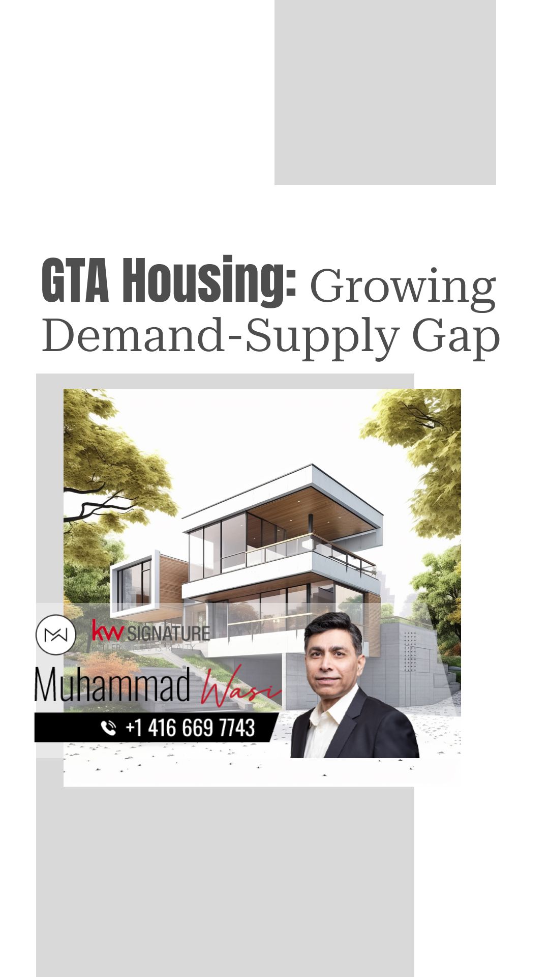 GTA Housing Market: Growing Demand-Supply Gap